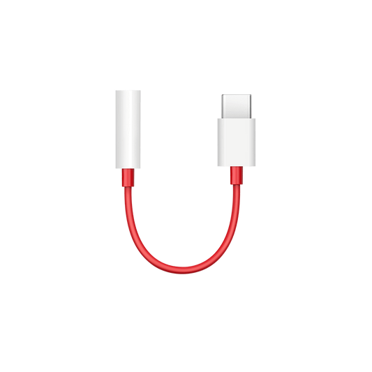 Official OnePlus D602 USB-C to 3.5mm Adapter - Red (For OnePlus only)