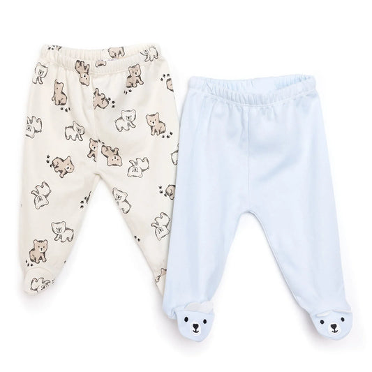 HelloBaby Newborn Footed Bottom - Blue