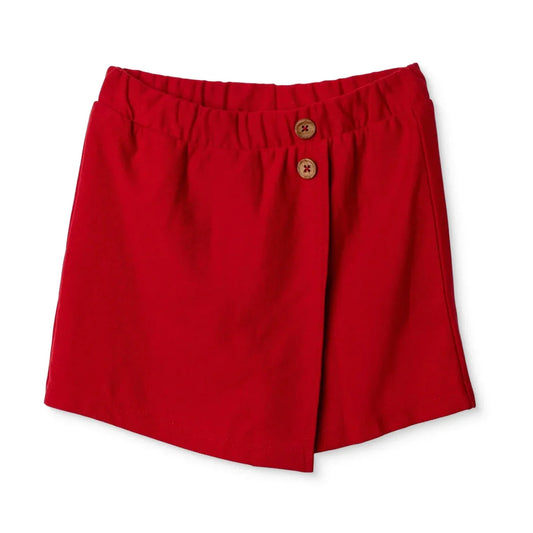 HelloBaby Girls Shorts with Buttons Short Leg - Red