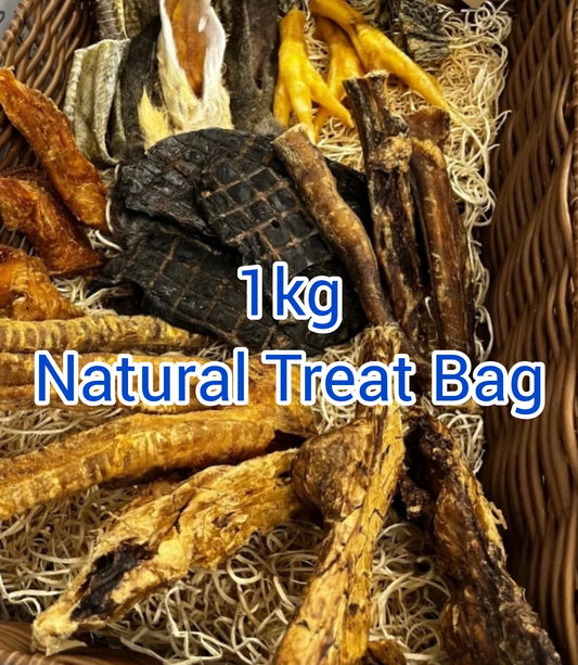 1kg Natural Dog Treat Bag | Luxury Home Accessories | Heulog Glow