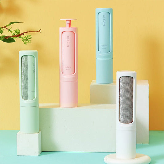 2-1 Reusable Pet Hair Remover Brush Lint Roller Portable Effective Self Cleaning Tool for Cat Dog Fur Hair Dust Removal Brush | Luxury Home Accessories | Heulog Glow