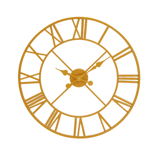 Vitus 56cm Dia Gold Finish Wall Clock