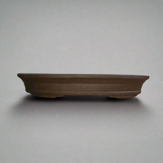39cm Unglazed Bonsai Pot | Oval | 39cm x 27cm x 7cm | Brown