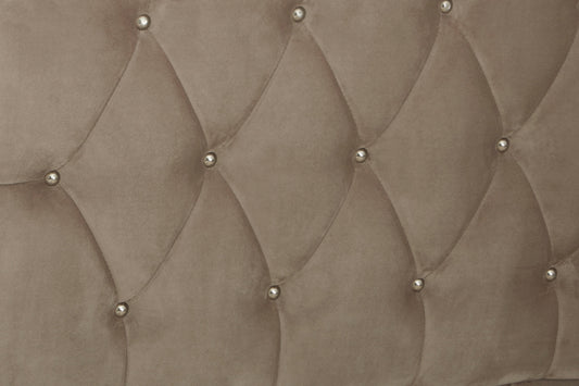 Josephine Mink Brushed Velvet Double Bed