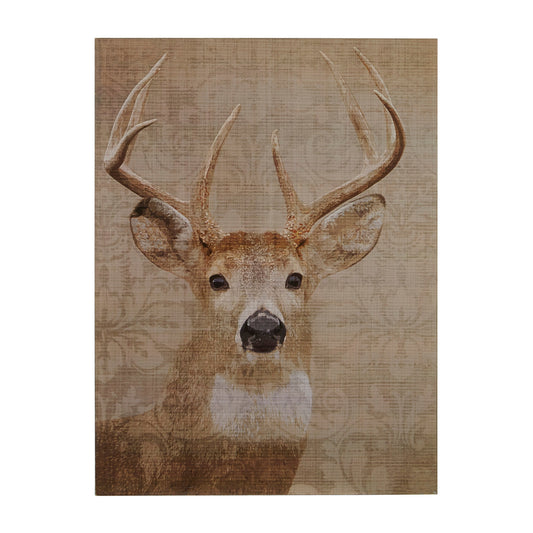 Madera Stag Damask Wall Plaque
