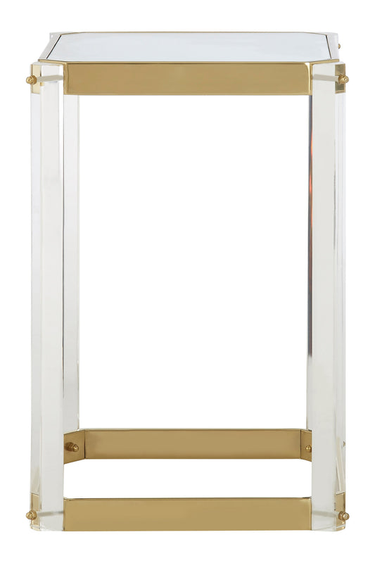 Miley Side Table With Mirrored Top