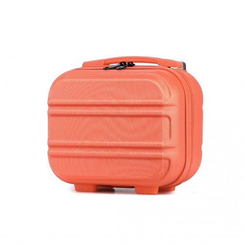 K1871-1L - Kono 12 Inch Lightweight Hard Shell ABS Vanity Case - Coral