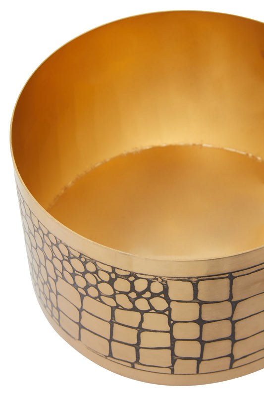 Meko Large Croc Pattern Trinket Box
