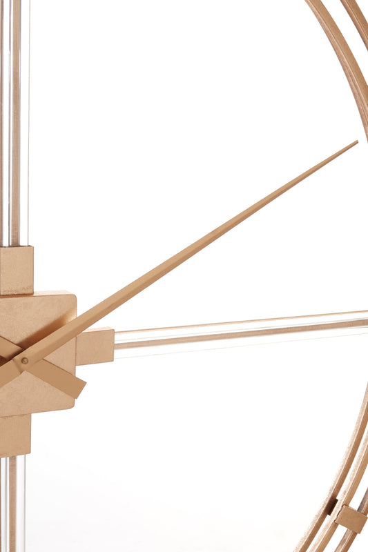 Beauly 110cm Dia Gold Finish Metal Wall Clock