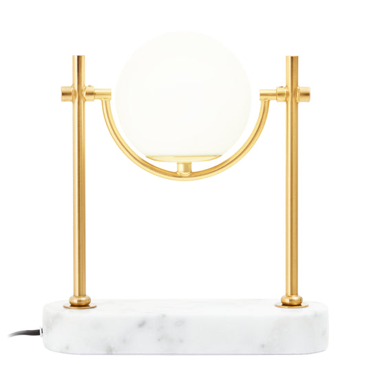 Zalika Marble And Gold Orb Table Lamp