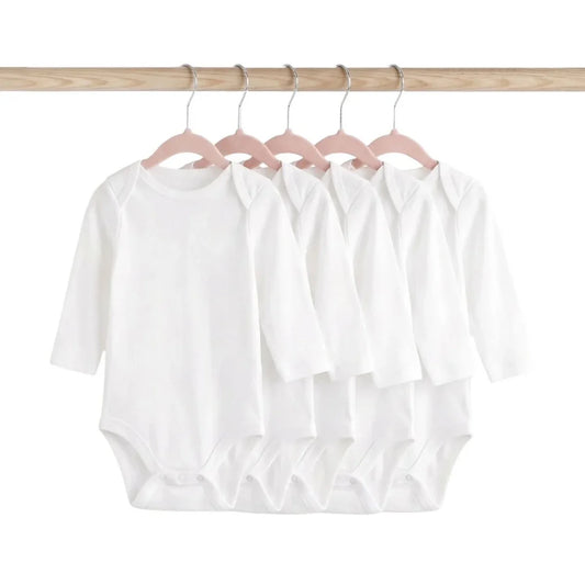 HelloBaby Unisex Long Sleeve Bodysuit 5 pcs