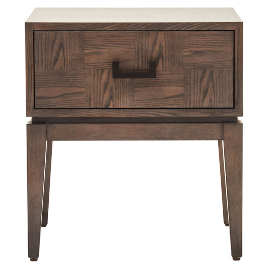 Dimaro Antique Grey One Drawer Side Table