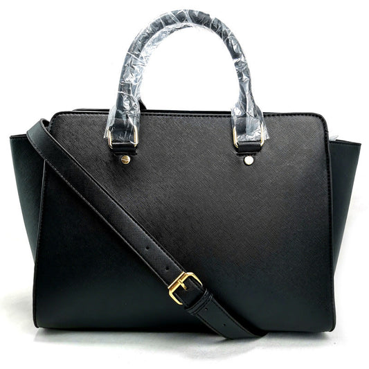 Smiley cross pattern shoulder bag