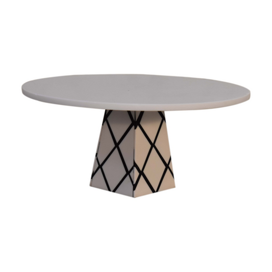 Artisan Furniture White Resin Cake Stand