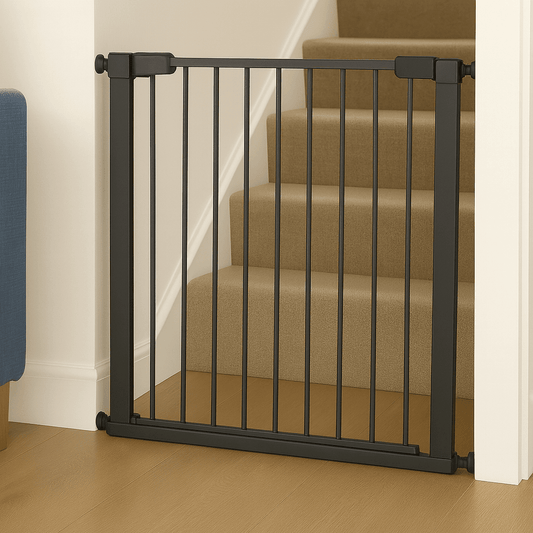 2x FYLO Baby Safety Stair Gate Pressure Fit Extra Wide - Grey | Luxury Home Accessories | Heulog Glow