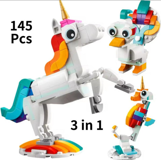3-in-1 Unicorn, Duck, Seal Bullding Set | Luxury Home Accessories | Heulog Glow
