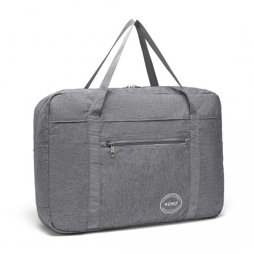 EQ2308 - Kono Foldable Waterproof Storage Cabin Travel Handbag - Grey