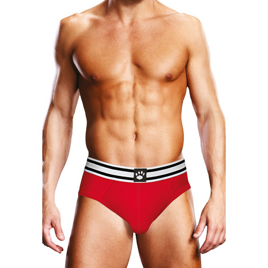 Prowler Red White Open Brief XL