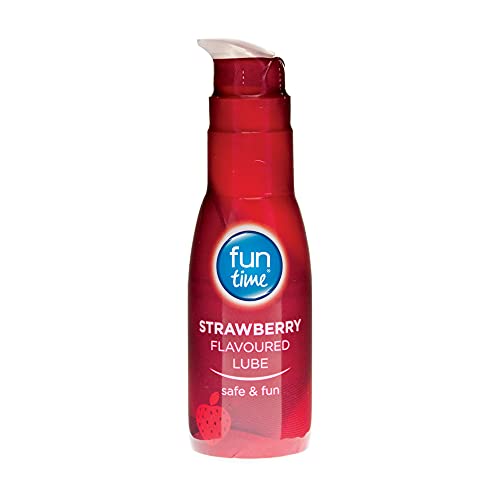 Fun Time Strawberry Flavoured Lubricant, Alcohol Free, Water Based, Clear, 75 Ml