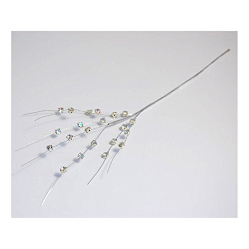 S&W Bridal B1989IRSL | Diamante Spray | Pack of 1 | Iridescent/Silver