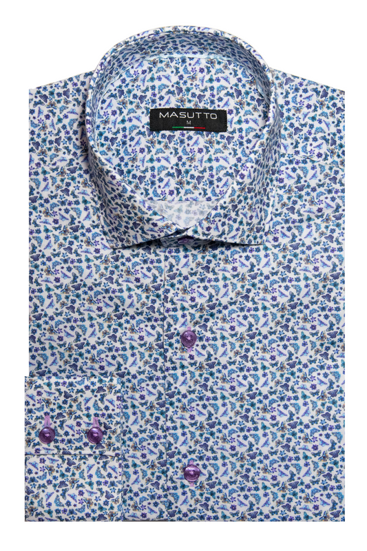 MASUTTO RIO/06 LONG SLEEVE BUTTON DOWN SHIRT