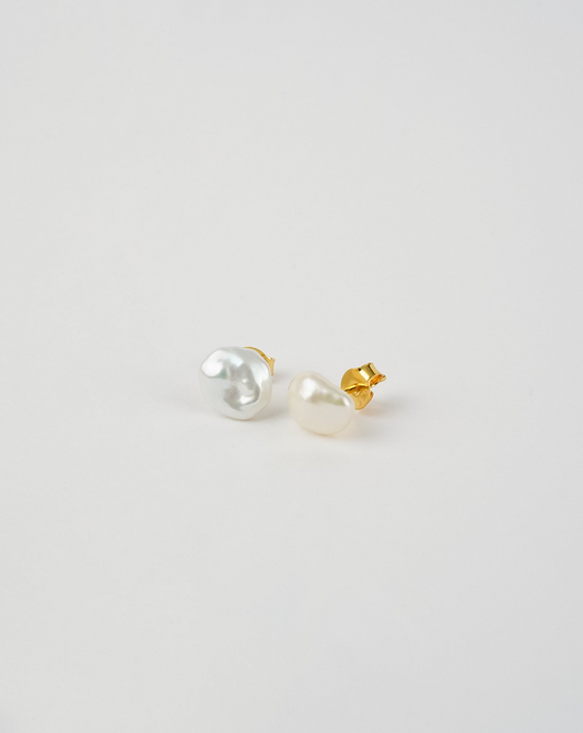 Freshwater Baroque Pearl Stud Earrings