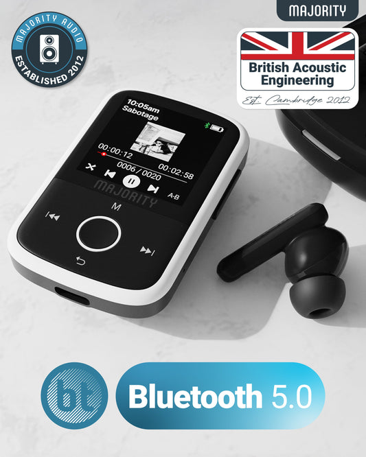 MAJORITY MP3 GO PLAYER 16GB BLK/WHT