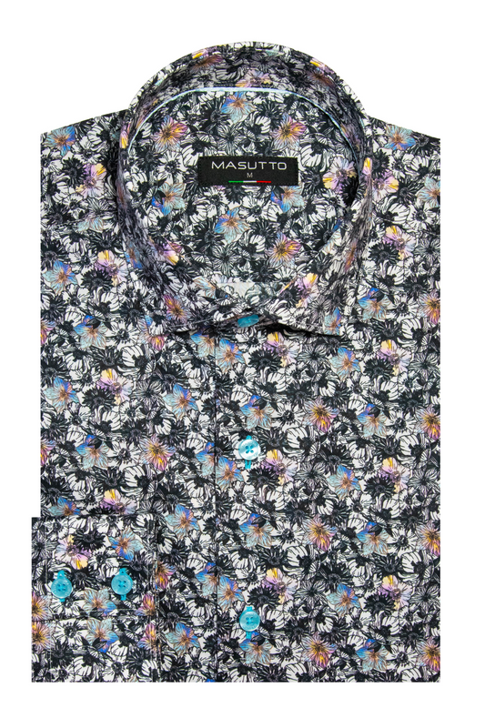 MASUTTO MATTIA/18 LONG SLEEVE BUTTON DOWN SHIRT