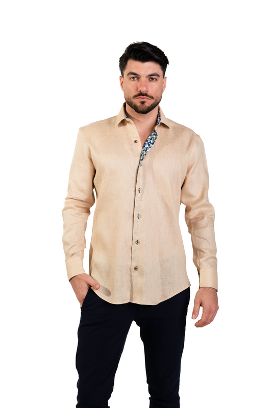 MASUTTO SAMUEL/49 LONG SLEEVE BUTTON DOWN SHIRT