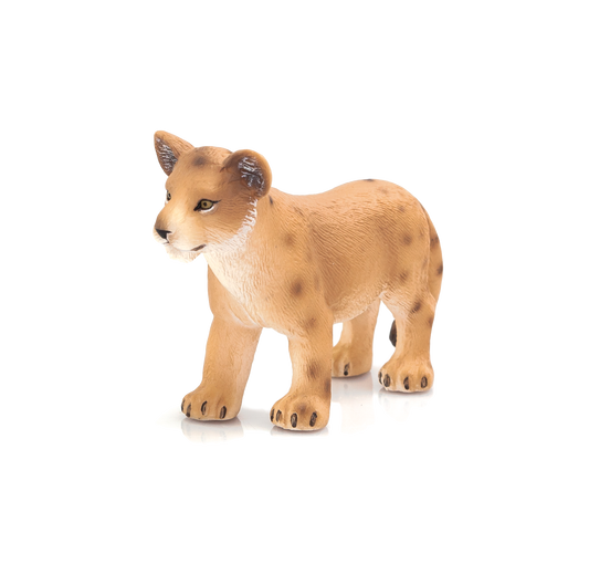 Lion Cub Standing Toy Realistic Big Cat Figurine