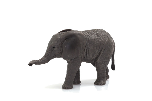 African Elephant Calf Toy Realistic Wildlife Model