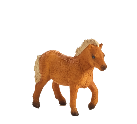 Shetland Foal Toy Figure Realistic Horse Figurine