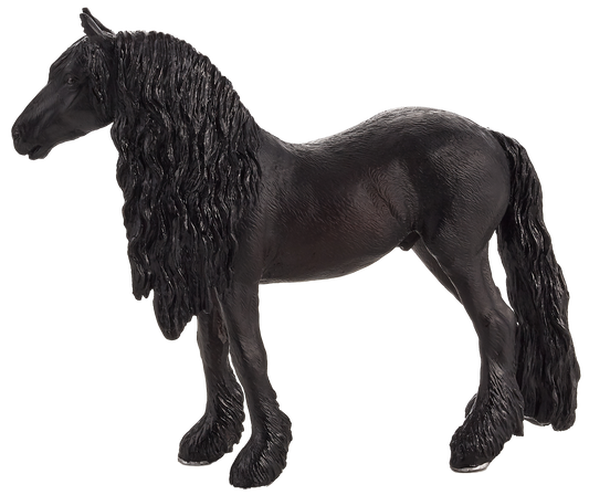 Friesian Gelding Horse Toy Realistic Equestrian Figurine