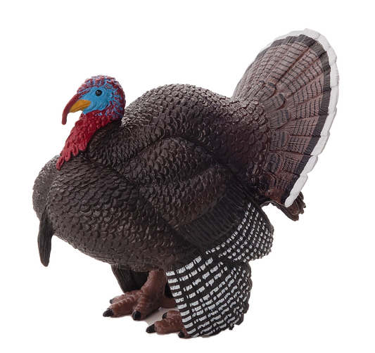Male Turkey Toy Figure Farmyard Animal Model