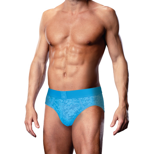 Prowler Neon Blue Lace Brief X Large