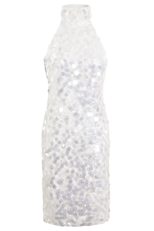 White Backless Mini Dress