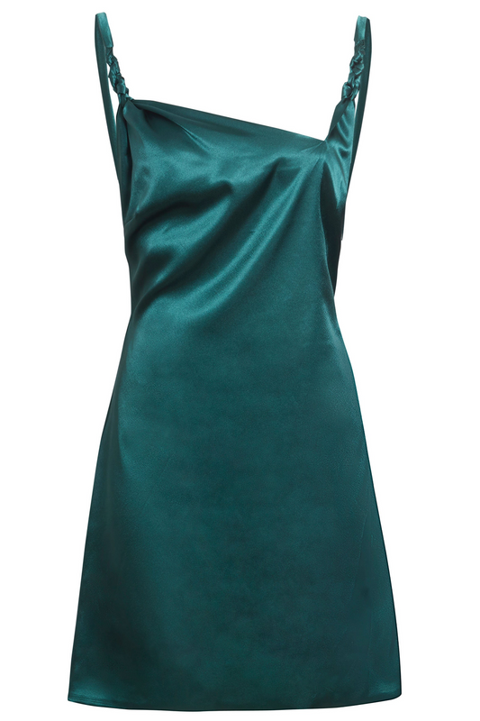 Green Backless Mini Dress