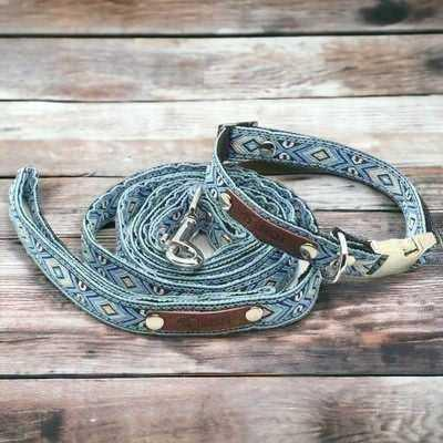 Finnigan's Personalised Designer Cotton Dog Collar Set for Small Breeds