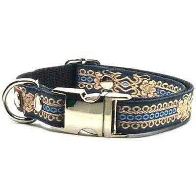 "Personalised Hand Made Chic Cotton Collar for Small Breeds"