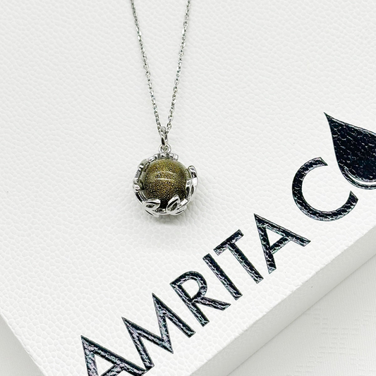 Planet Murano Aroma Necklace - Stellar Midnight | Energy & Healing | Diffuse on the go | Unique Gift