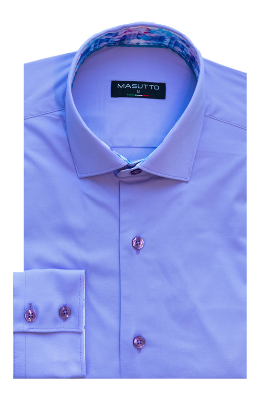MASUTTO THEO/06 LONG SLEEVE BUTTON DOWN SHIRT