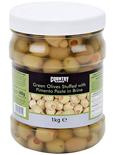 Country Range Stuffed Pimento Olives in Brine - 1x1kg