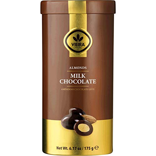 Vieira Covered Almonds with Milk Chocolate 175g tin