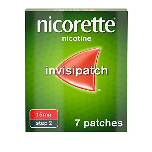 Nicorette Step 2 Invisi Patch, 7 Nicotine Patches, 15 mg (Stop Smoking Aid)