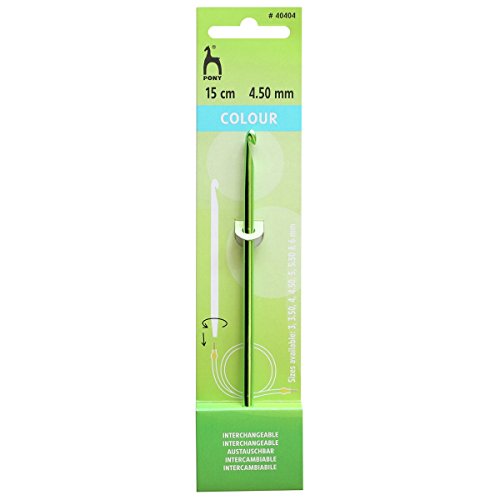 Crochet Hook: Interchangeable: Mid Green: 15cm x 4.50mm