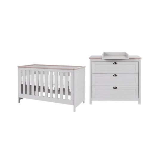 Tutti Bambini Verona 2 pcs Room Set - Dove Grey/Oak