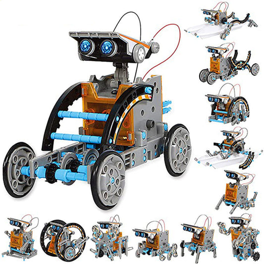 Twelve In One Solar-Powered Toy Car