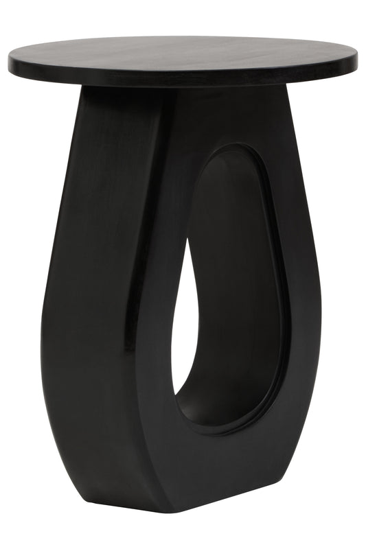 Walsa Black Finish Mango Wood Accent Table