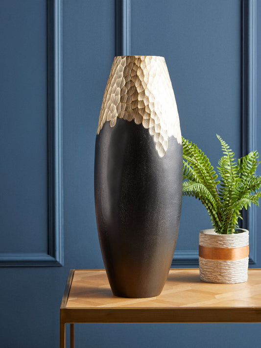 Daito Large Black and Gold Vase