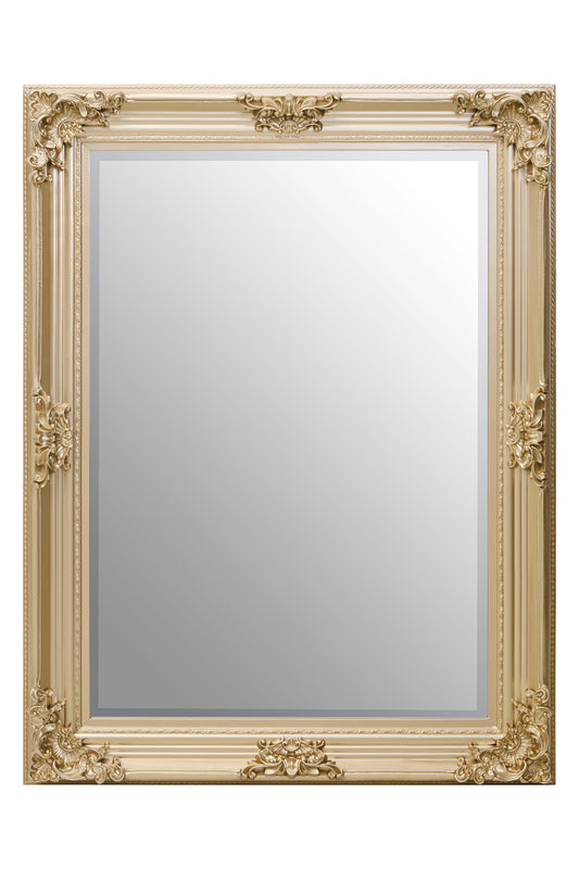 Lora Gold Finish Wooden Frame Wall Mirror